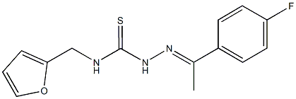 1-(4-fluorophenyl)ethanone N-(2-furylmethyl)thiosemicarbazone Structure