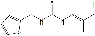 2-butanone N-(2-furylmethyl)thiosemicarbazone Structure