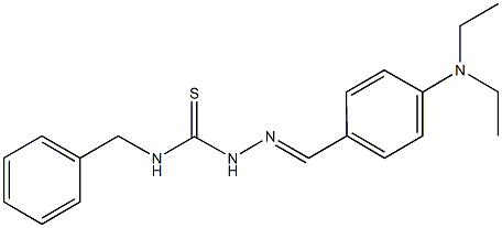 4-(diethylamino)benzaldehyde N-benzylthiosemicarbazone Structure