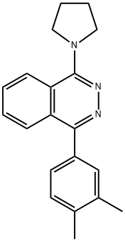 1-(3,4-dimethylphenyl)-4-(1-pyrrolidinyl)phthalazine 구조식 이미지