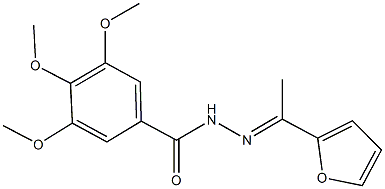 N'-[1-(2-furyl)ethylidene]-3,4,5-trimethoxybenzohydrazide Structure