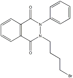 2-(4-bromobutyl)-3-phenyl-2,3-dihydro-1,4-phthalazinedione Structure