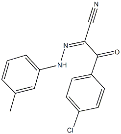 3-(4-chlorophenyl)-2-[(3-methylphenyl)hydrazono]-3-oxopropanenitrile Structure
