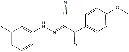 3-(4-methoxyphenyl)-2-[(3-methylphenyl)hydrazono]-3-oxopropanenitrile 구조식 이미지