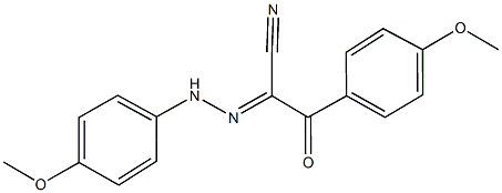 3-(4-methoxyphenyl)-2-[(4-methoxyphenyl)hydrazono]-3-oxopropanenitrile 구조식 이미지