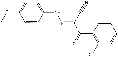 3-(2-chlorophenyl)-2-[(4-methoxyphenyl)hydrazono]-3-oxopropanenitrile Structure