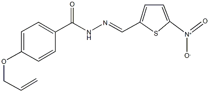 4-(allyloxy)-N'-({5-nitro-2-thienyl}methylene)benzohydrazide Structure