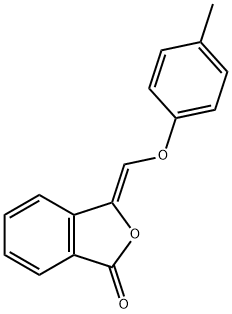3-[(4-methylphenoxy)methylene]-2-benzofuran-1(3H)-one 구조식 이미지