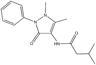 N-(1,5-dimethyl-3-oxo-2-phenyl-2,3-dihydro-1H-pyrazol-4-yl)-3-methylbutanamide Structure