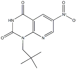 6-nitro-1-neopentylpyrido[2,3-d]pyrimidine-2,4(1H,3H)-dione 구조식 이미지