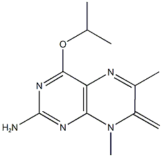 4-isopropoxy-6,8-dimethyl-7-methylene-7,8-dihydro-2-pteridinamine 구조식 이미지