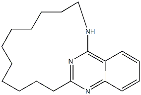 2-aza-1(1,4)-quinazolinacyclotridecaphane 구조식 이미지