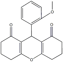 9-(2-methoxyphenyl)-3,4,5,6,7,9-hexahydro-1H-xanthene-1,8(2H)-dione 구조식 이미지