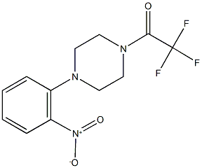 1-{2-nitrophenyl}-4-(trifluoroacetyl)piperazine 구조식 이미지