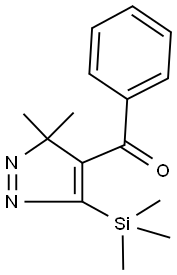 [3,3-dimethyl-5-(trimethylsilyl)-3H-pyrazol-4-yl](phenyl)methanone 구조식 이미지