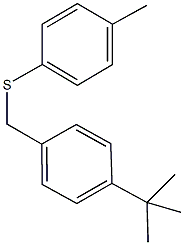 1-tert-butyl-4-{[(4-methylphenyl)sulfanyl]methyl}benzene 구조식 이미지