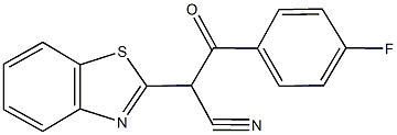 2-(1,3-benzothiazol-2-yl)-3-(4-fluorophenyl)-3-oxopropanenitrile Structure