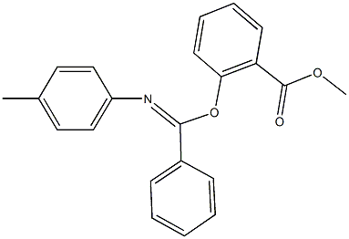 methyl 2-[[(4-methylphenyl)imino](phenyl)methoxy]benzoate Structure