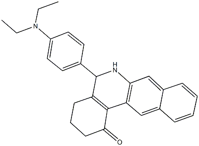 5-[4-(diethylamino)phenyl]-3,4,5,6-tetrahydrobenzo[b]phenanthridin-1(2H)-one Structure