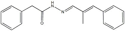 N'-(2-methyl-3-phenyl-2-propenylidene)-2-phenylacetohydrazide 구조식 이미지