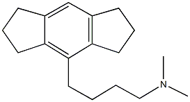 4-(1,2,3,5,6,7-hexahydro-s-indacen-4-yl)-N,N-dimethyl-1-butanamine Structure