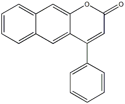 4-phenyl-2H-benzo[g]chromen-2-one Structure
