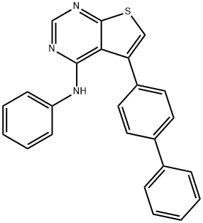 5-[1,1'-biphenyl]-4-yl-N-phenylthieno[2,3-d]pyrimidin-4-amine Structure