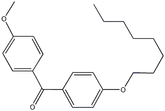 (4-methoxyphenyl)[4-(octyloxy)phenyl]methanone 구조식 이미지