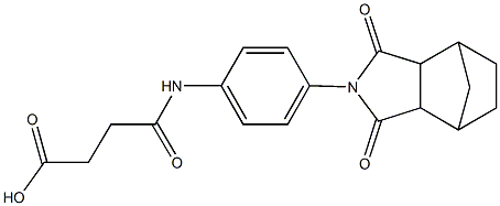 4-[4-(3,5-dioxo-4-azatricyclo[5.2.1.0~2,6~]dec-4-yl)anilino]-4-oxobutanoic acid Structure