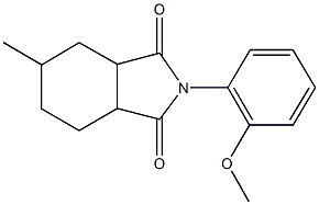 2-(2-methoxyphenyl)-5-methylhexahydro-1H-isoindole-1,3(2H)-dione 구조식 이미지