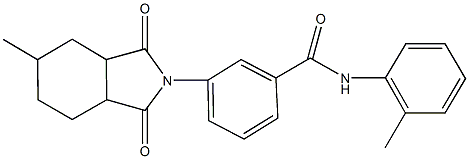 3-(5-methyl-1,3-dioxooctahydro-2H-isoindol-2-yl)-N-(2-methylphenyl)benzamide 구조식 이미지