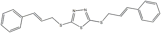 2,5-bis(cinnamylsulfanyl)-1,3,4-thiadiazole Structure