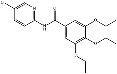N-(5-chloro-2-pyridinyl)-3,4,5-triethoxybenzamide 구조식 이미지
