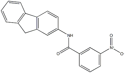 N-(9H-fluoren-2-yl)-3-nitrobenzamide 구조식 이미지