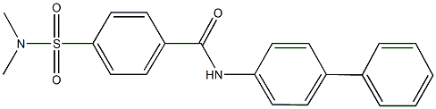 N-[1,1'-biphenyl]-4-yl-4-[(dimethylamino)sulfonyl]benzamide 구조식 이미지