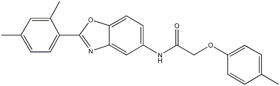 N-[2-(2,4-dimethylphenyl)-1,3-benzoxazol-5-yl]-2-(4-methylphenoxy)acetamide Structure