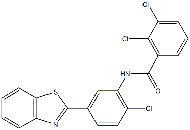 N-[5-(1,3-benzothiazol-2-yl)-2-chlorophenyl]-2,3-dichlorobenzamide Structure