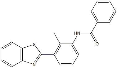 N-[3-(1,3-benzothiazol-2-yl)-2-methylphenyl]benzamide Structure
