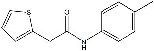 N-(4-methylphenyl)-2-(2-thienyl)acetamide Structure