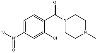 1-{2-chloro-4-nitrobenzoyl}-4-methylpiperazine Structure