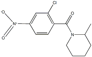 1-{2-chloro-4-nitrobenzoyl}-2-methylpiperidine Structure