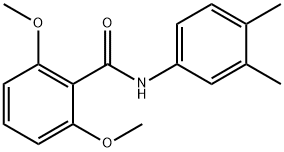 N-(3,4-dimethylphenyl)-2,6-dimethoxybenzamide 구조식 이미지