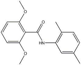 N-(2,5-dimethylphenyl)-2,6-dimethoxybenzamide 구조식 이미지