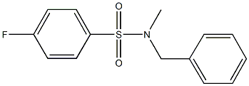 N-benzyl-4-fluoro-N-methylbenzenesulfonamide 구조식 이미지