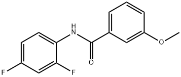 N-(2,4-difluorophenyl)-3-methoxybenzamide 구조식 이미지