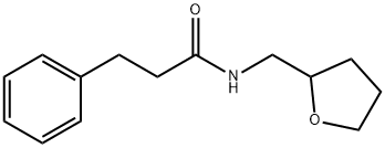 3-phenyl-N-(tetrahydro-2-furanylmethyl)propanamide Structure