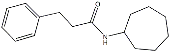 N-cycloheptyl-3-phenylpropanamide 구조식 이미지