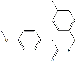 2-(4-methoxyphenyl)-N-(4-methylbenzyl)acetamide 구조식 이미지