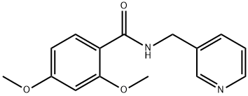 2,4-dimethoxy-N-(3-pyridinylmethyl)benzamide Structure