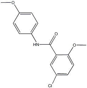 5-chloro-2-methoxy-N-(4-methoxyphenyl)benzamide Structure